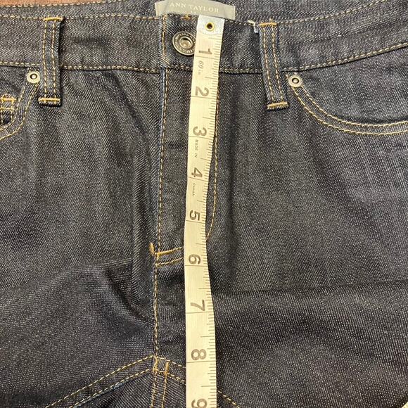 Ann Taylor Factory Modern Fit Dark Wash Jeans Lower on Waist Womens 8 Denim - Picture 14 of 15